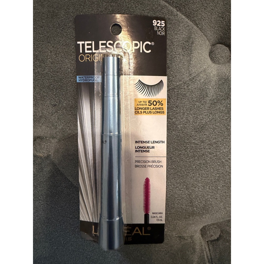 L'Oreal Paris Telescopic Original Waterproof Mascara 925 Black Noir 0.24 fl oz